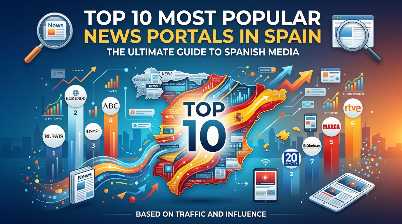 Top 10 Most Popular News Portals in Spain