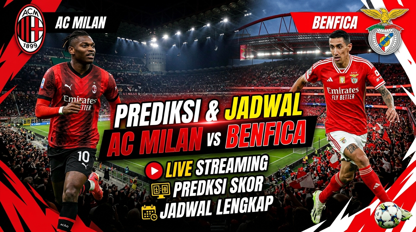 AC Milan vs Benfica: Jadwal, Prediksi, dan Link Live Streaming