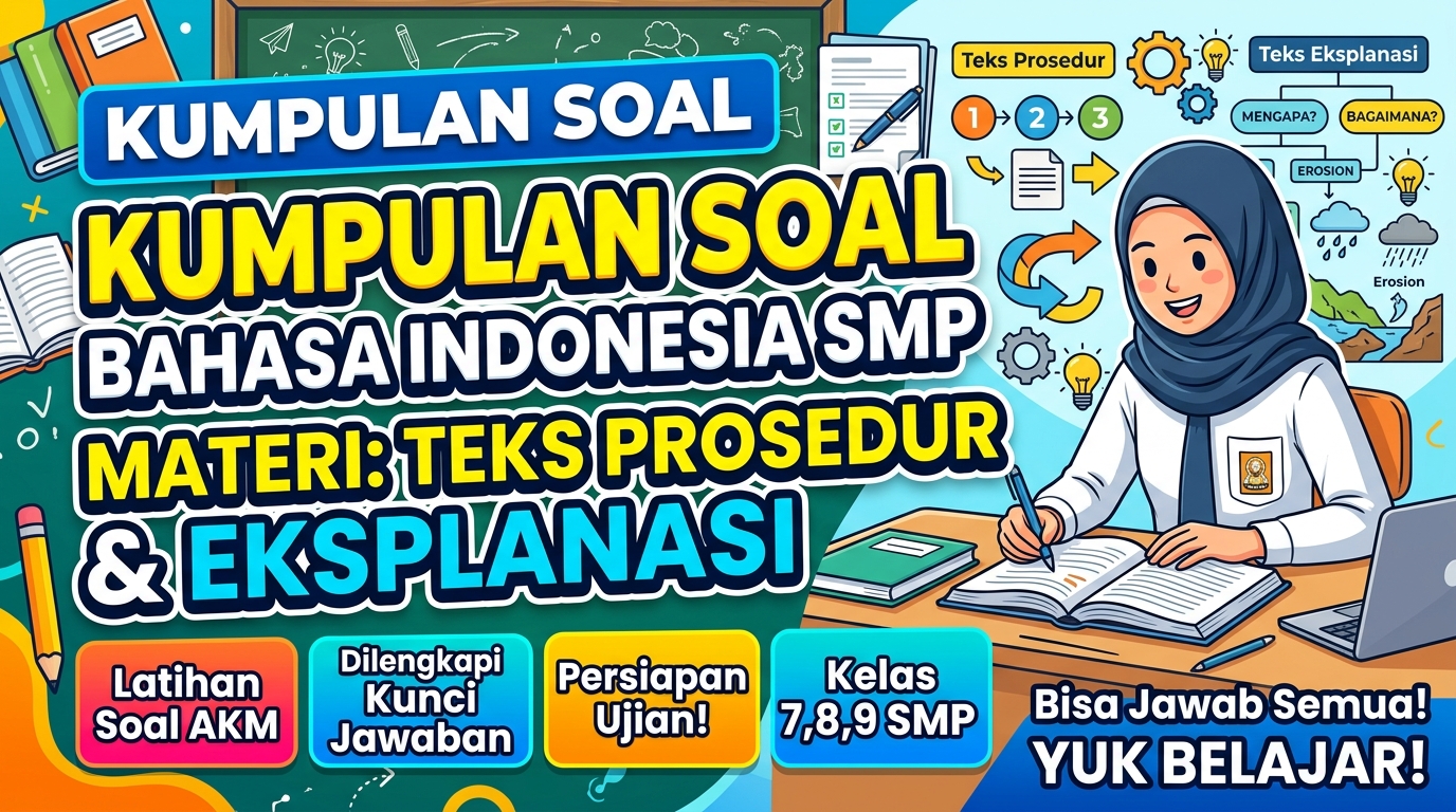 Kumpulan Soal Bahasa Indonesia SMP Materi Teks Prosedur dan Eksplanasi