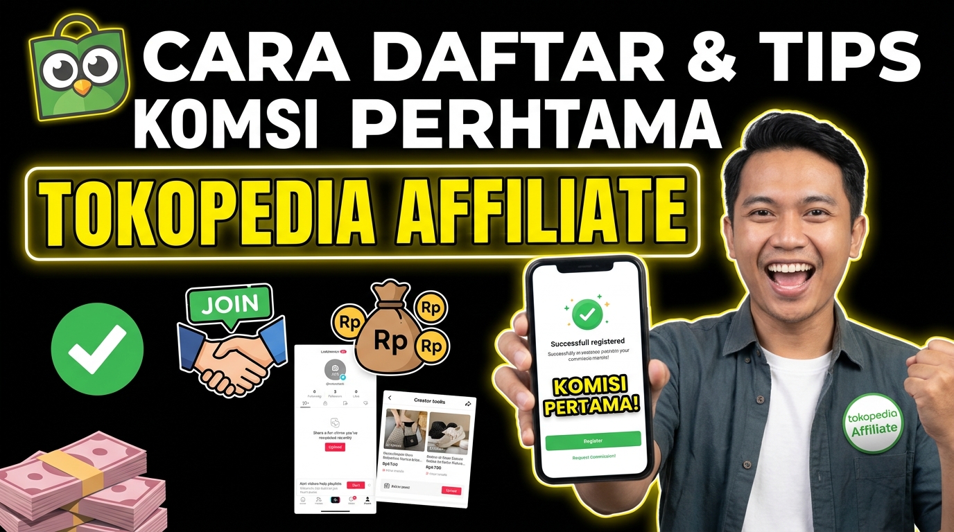 Cara Daftar Tokopedia Affiliate Program dan Tips Menghasilkan Komisi Pertama
