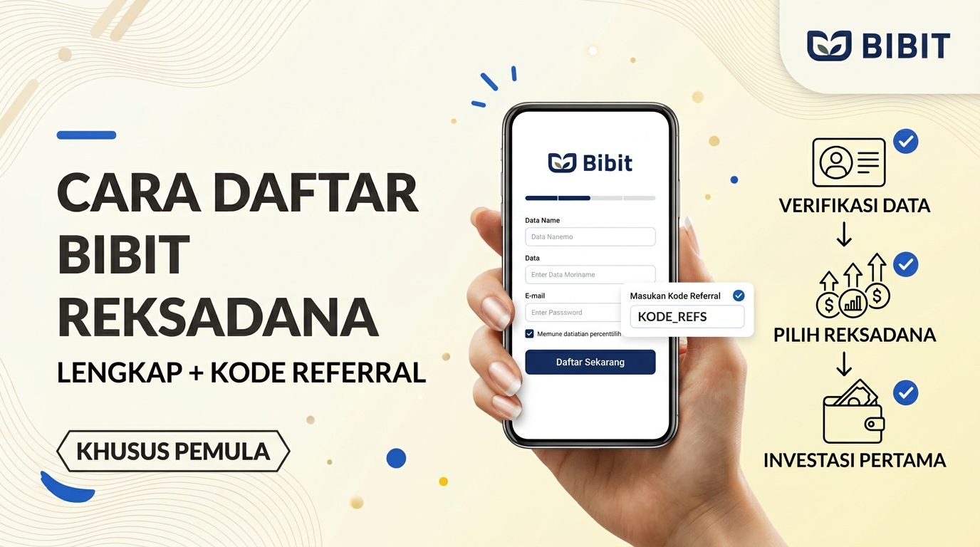 Cara Daftar Bibit Reksadana untuk Pemula Lengkap Kode Referral