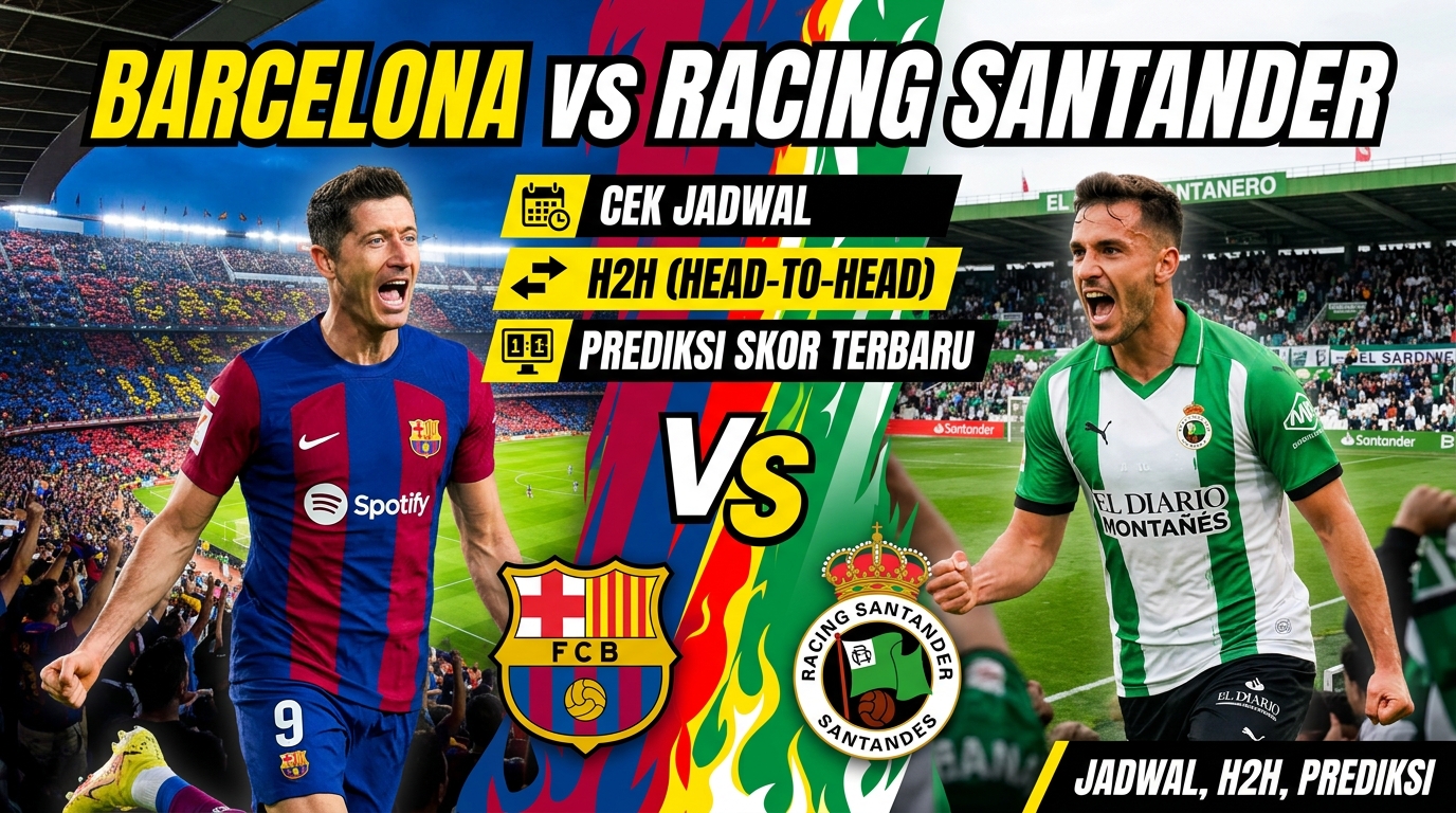 Barcelona vs Racing Santander: Cek Jadwal, H2H, dan Prediksi Skor Terbaru