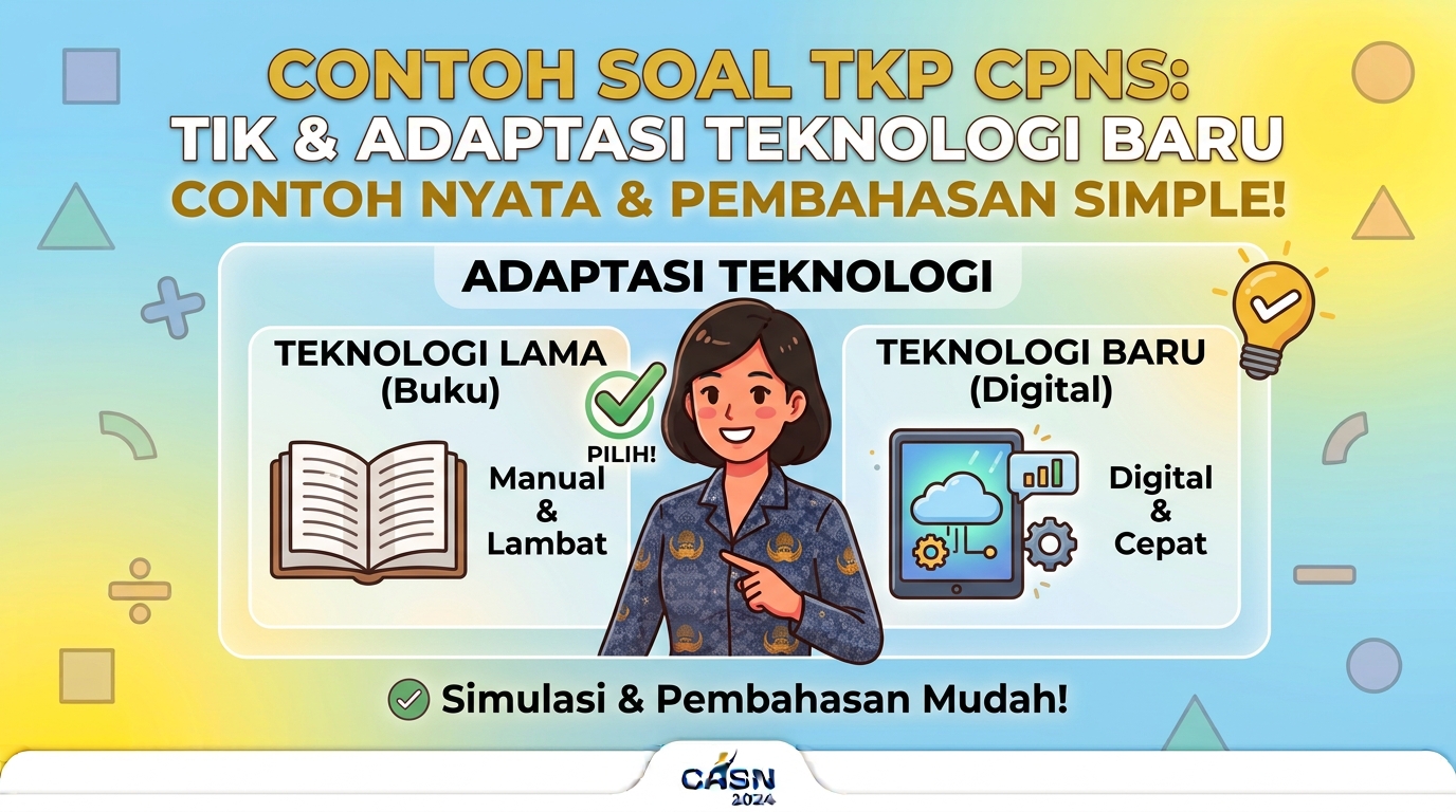 Contoh Soal TKP CPNS TIK dan Adaptasi Teknologi Baru