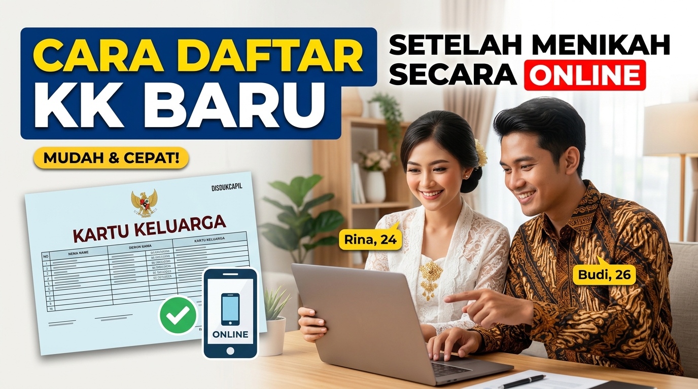 Cara Daftar Kartu Keluarga (KK) Baru Setelah Menikah Secara Online