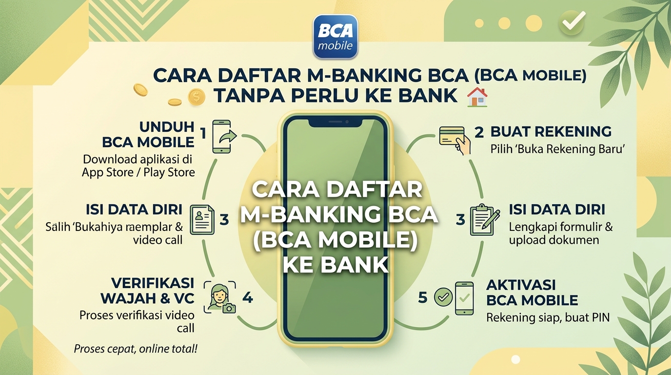 Cara Daftar M-Banking BCA (BCA Mobile) Tanpa Perlu ke Bank
