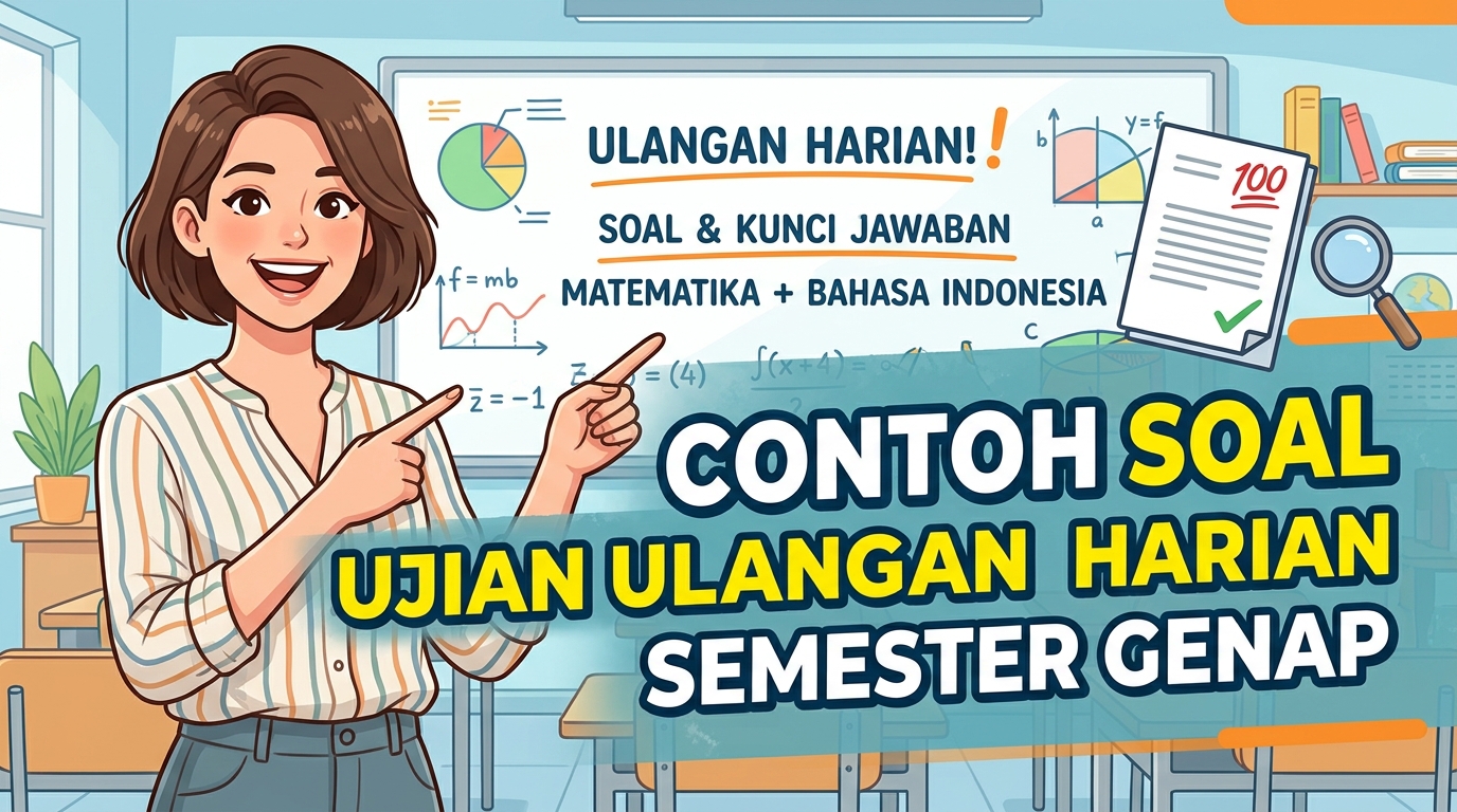 Contoh Soal Ujian Ulangan Harian Semester Genap untuk SD, SMP, dan SMA