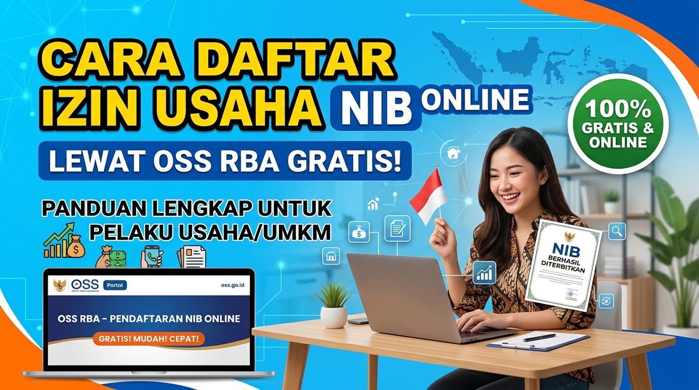 Cara Daftar Izin Usaha NIB Online Lewat OSS RBA Gratis