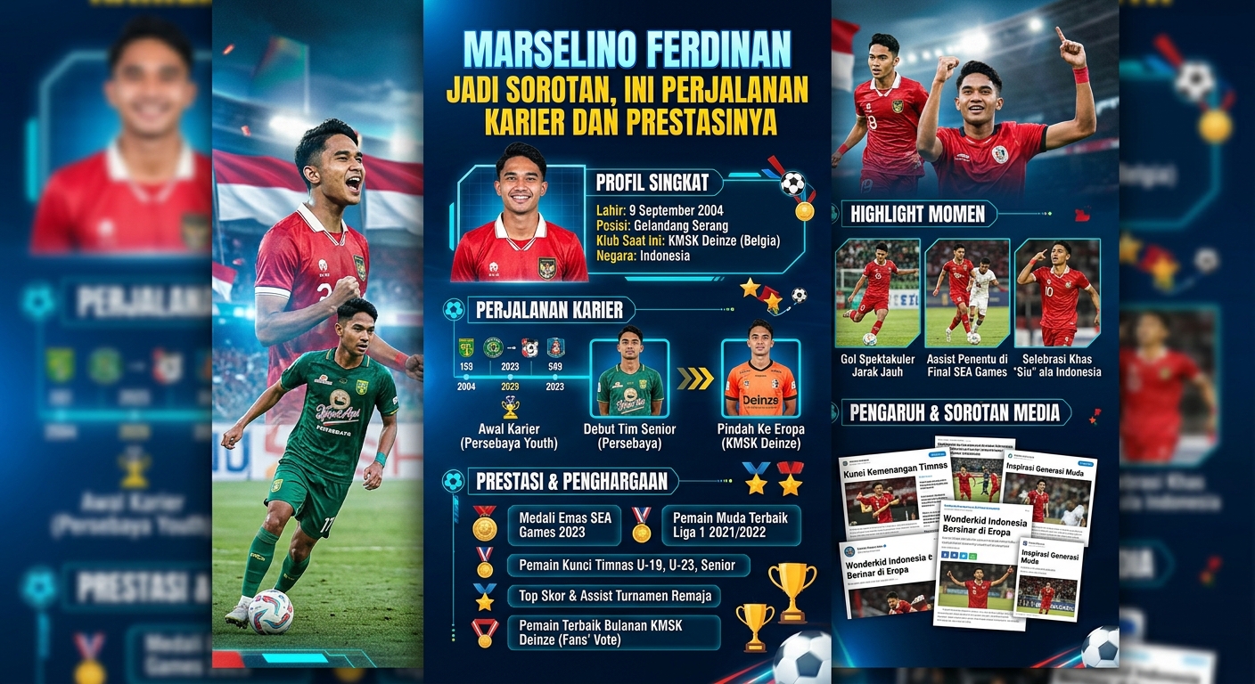 Marselino Ferdinan Jadi Sorotan, Ini Perjalanan Karier dan Prestasinya