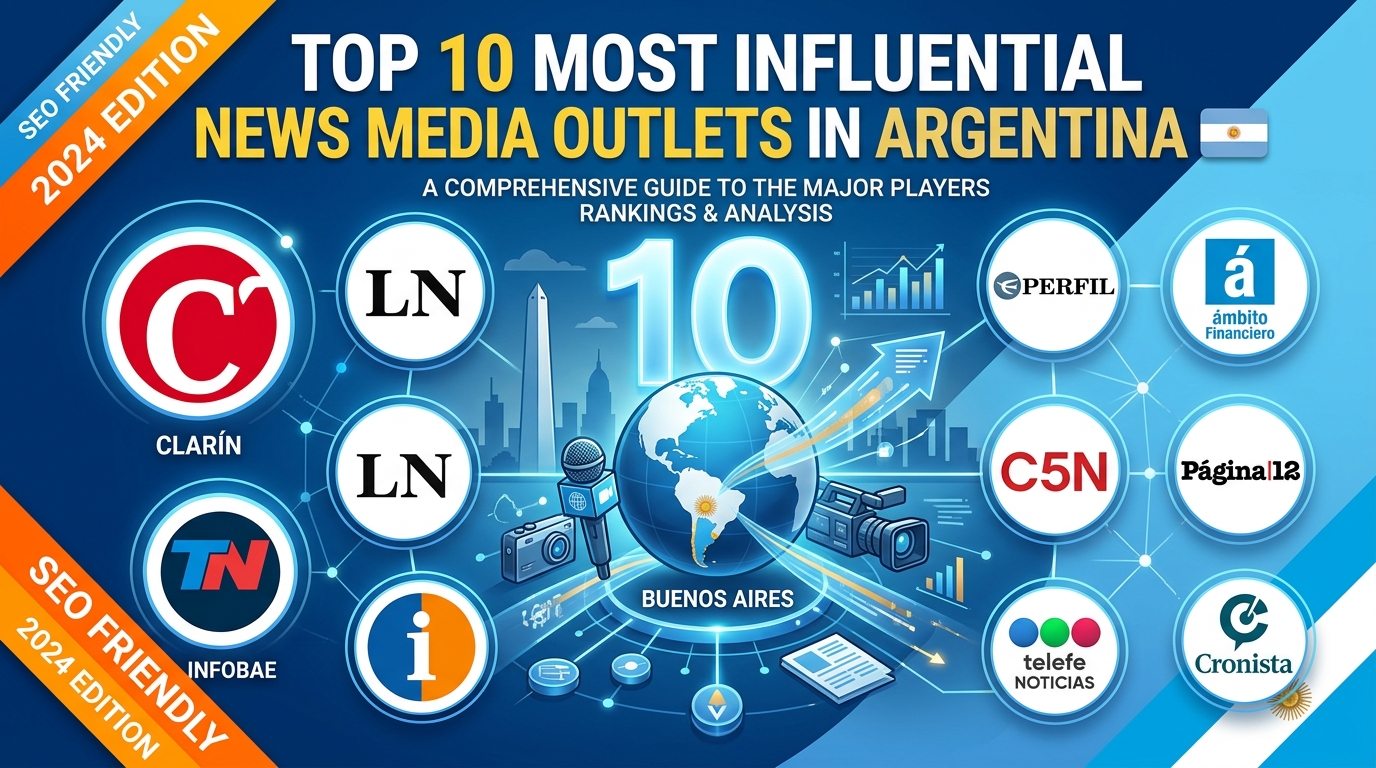 Top 10 Most Influential News Media Outlets in Argentina