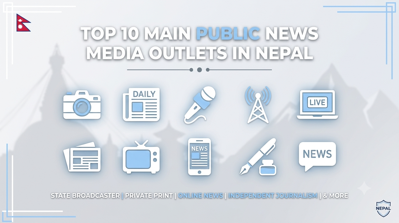 Top 10 Main Public News Media Outlets in Nepal