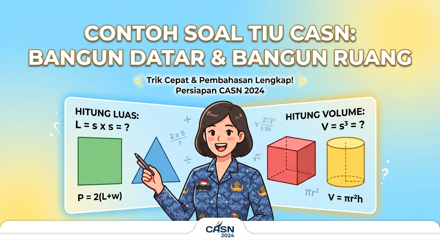 Contoh Soal TIU CASN Bangun Datar dan Bangun Ruang
