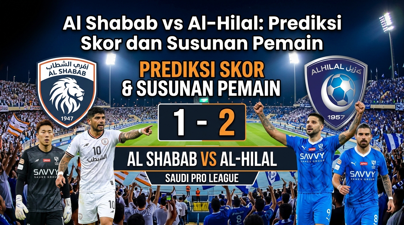 Al Shabab vs Al-Hilal: prediksi skor dan susunan pemain