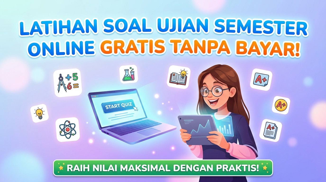Latihan Soal Ujian Semester Online Gratis Tanpa Bayar: Solusi Praktis Raih Nilai Maksimal