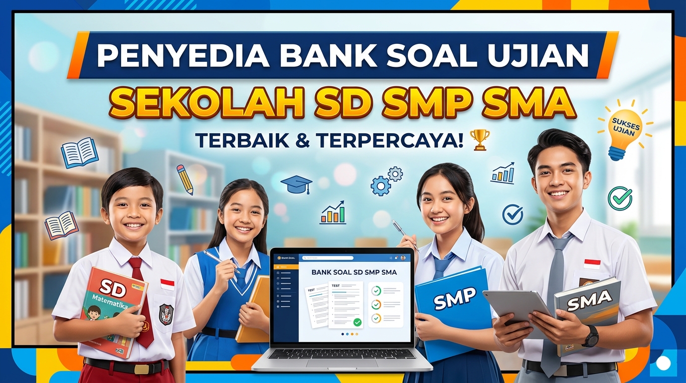Penyedia Bank Soal Ujian Sekolah SD SMP SMA Terbaik untuk Persiapan Belajar