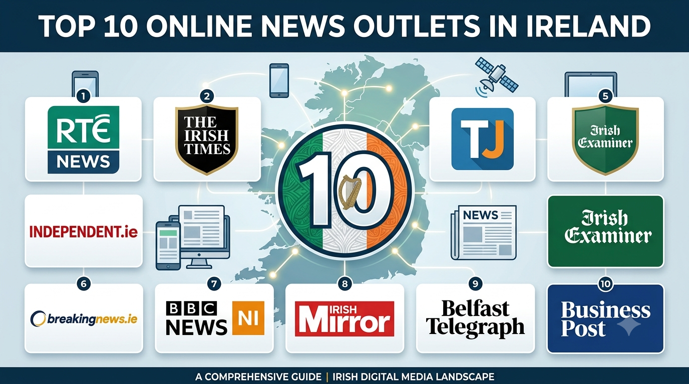 Top 10 Main and Leading Online News Outlets in Ireland