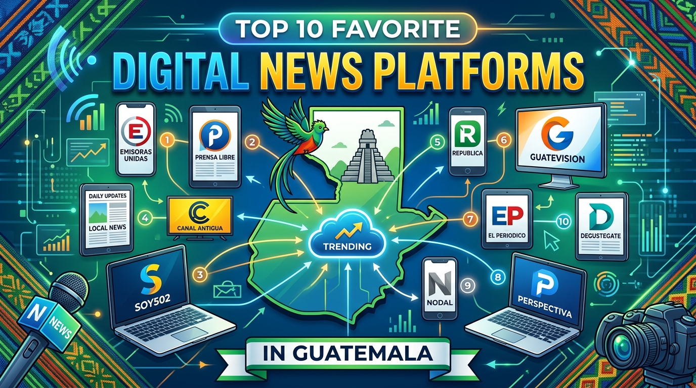 Top 10 Favorite Digital News Platforms in Guatemala