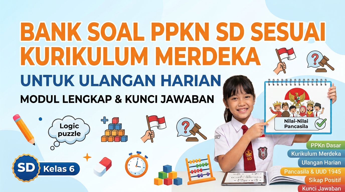 Bank Soal PPKn SD Sesuai Kurikulum Merdeka untuk Ulangan Harian