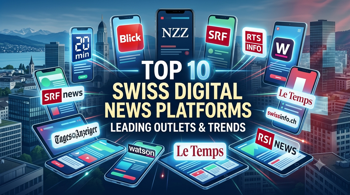 Top 10 Leading Digital News Platforms in Switzerland