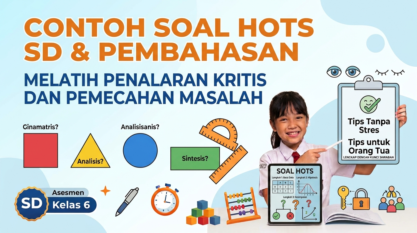 Contoh Soal HOTS SD dan Pembahasan untuk Melatih Penalaran Kritis