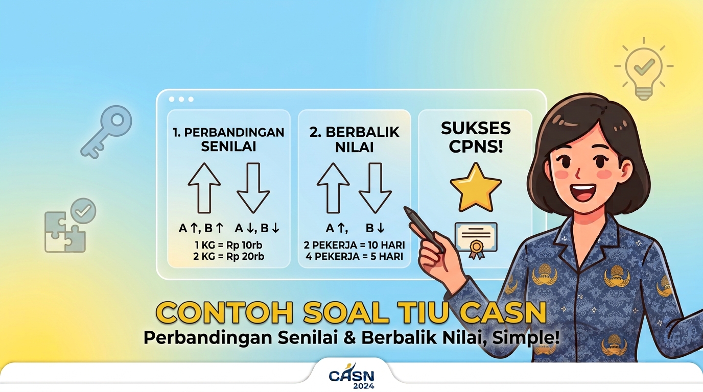 Contoh Soal TIU CASN Perbandingan Senilai dan Berbalik Nilai