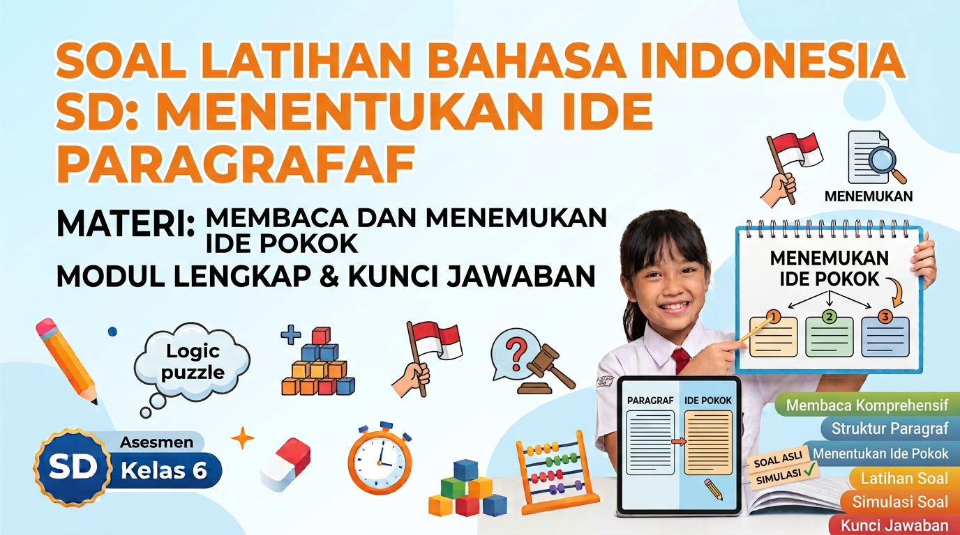 Soal Latihan Bahasa Indonesia SD: Menentukan Ide Pokok Paragraf