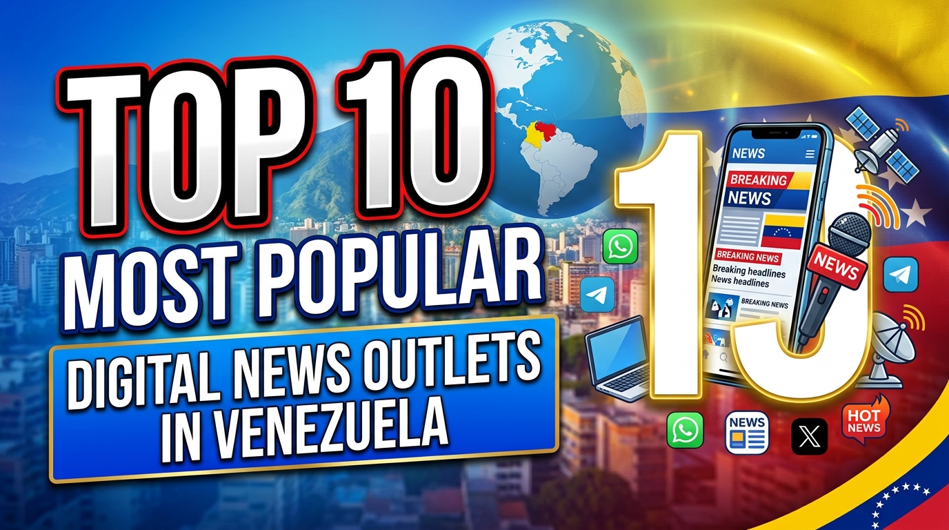 Top 10 Most Popular Digital News Outlets in Venezuela