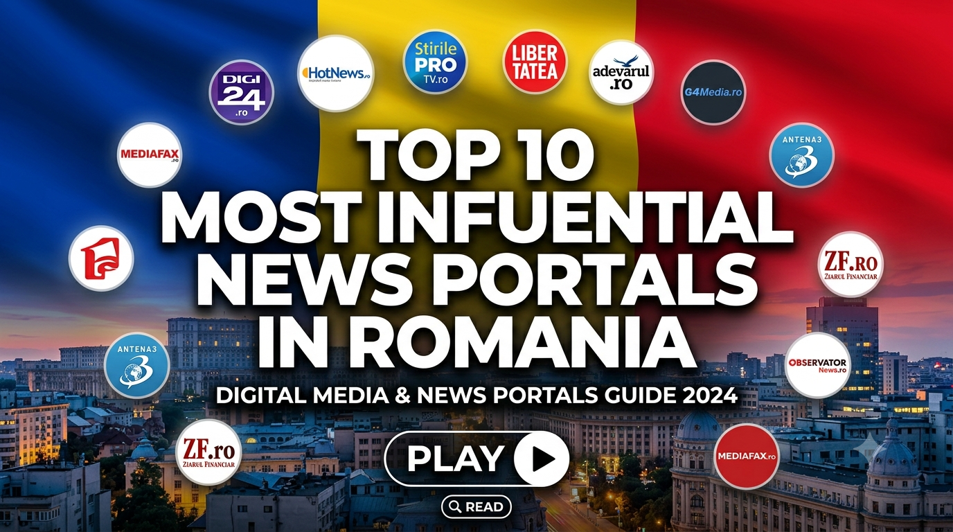 Top 10 Most Influential News Portals in Romania