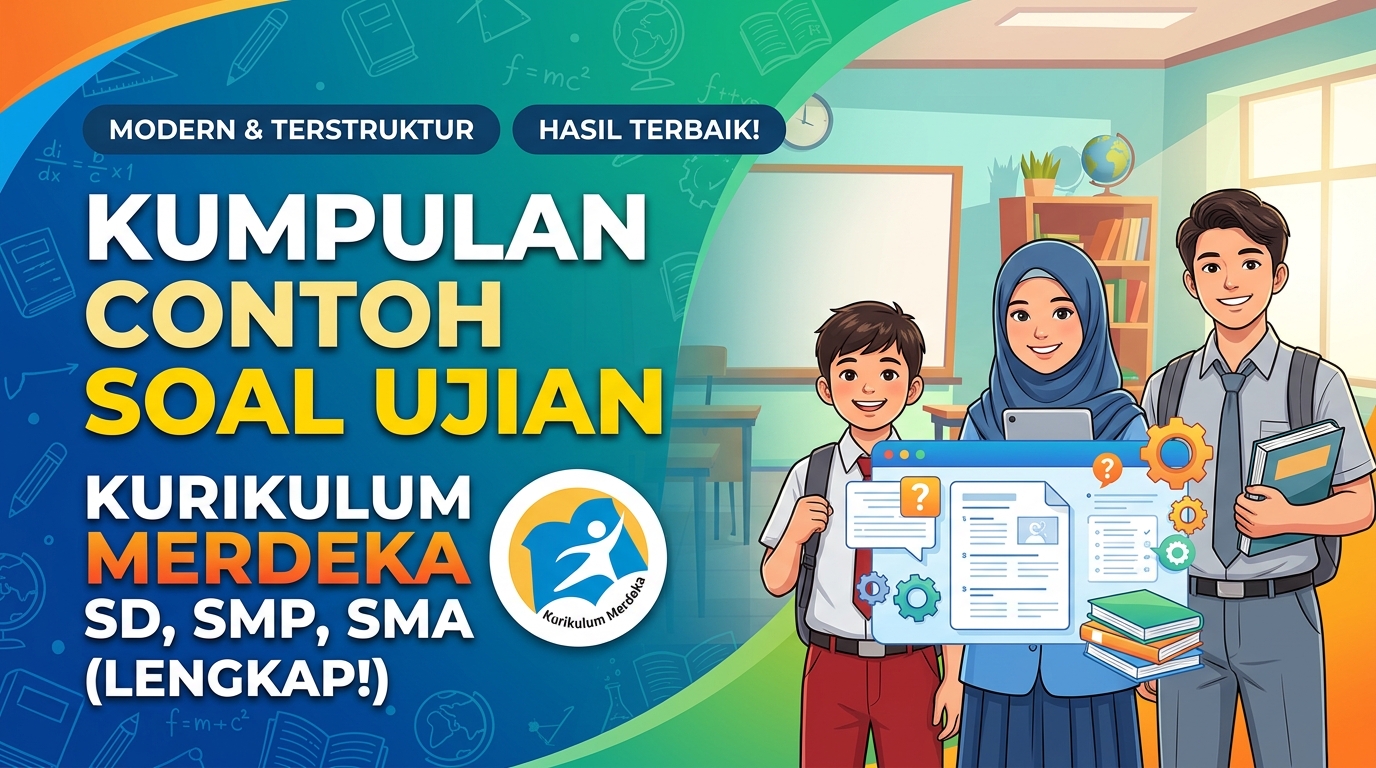 Contoh Soal Ujian Kurikulum Merdeka SD, SMP, SMA: Format Lengkap dan Pembahasannya