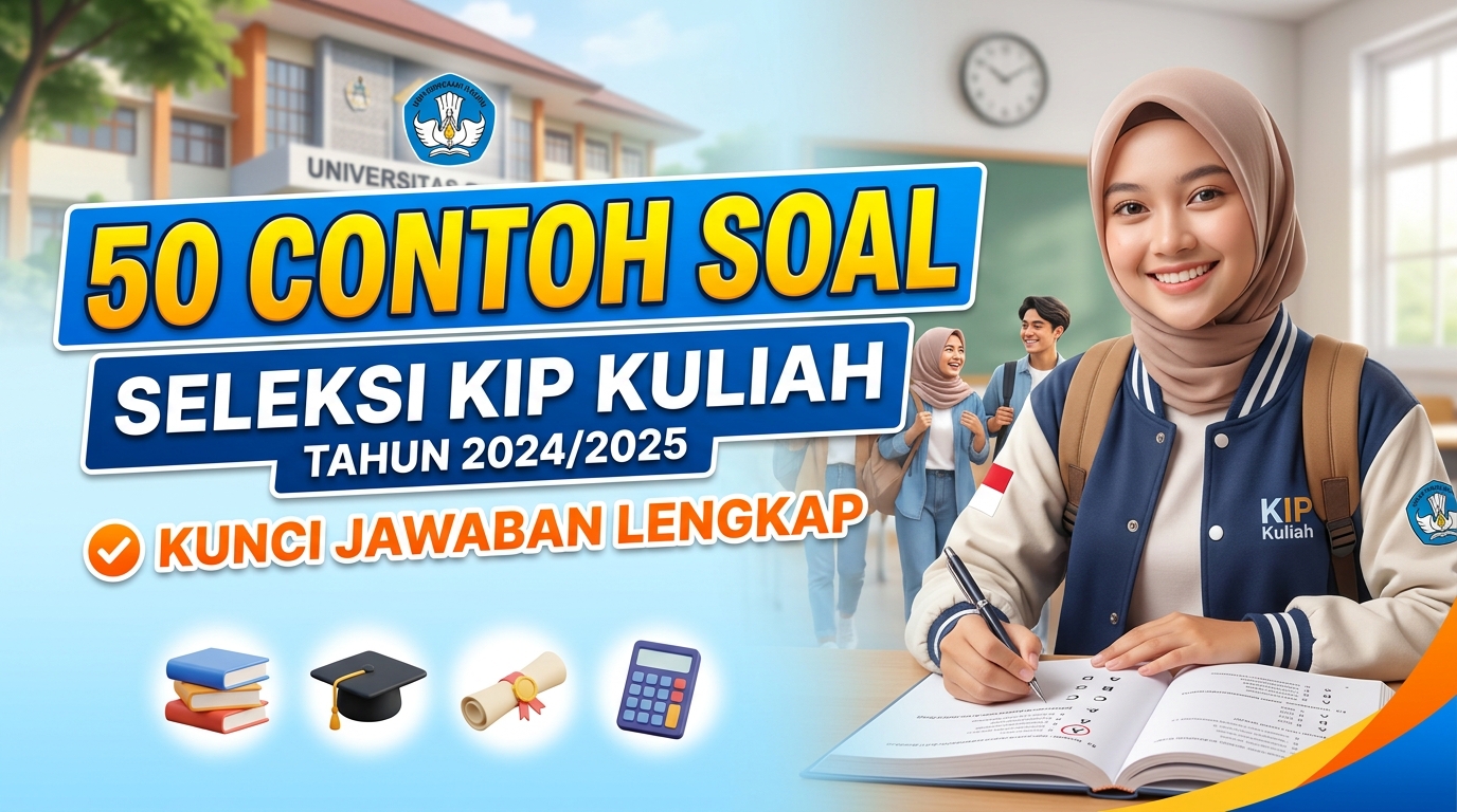 50 Contoh Soal Seleksi KIP Kuliah dan Kunci Jawaban Lengkap