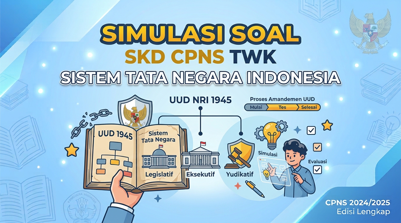 Simulasi Soal SKD CPNS TWK Sistem Tata Negara Indonesia