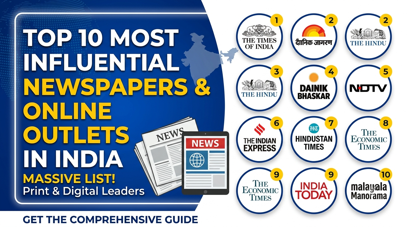 Top 10 Most Influential Newspapers and Online Outlets in India
