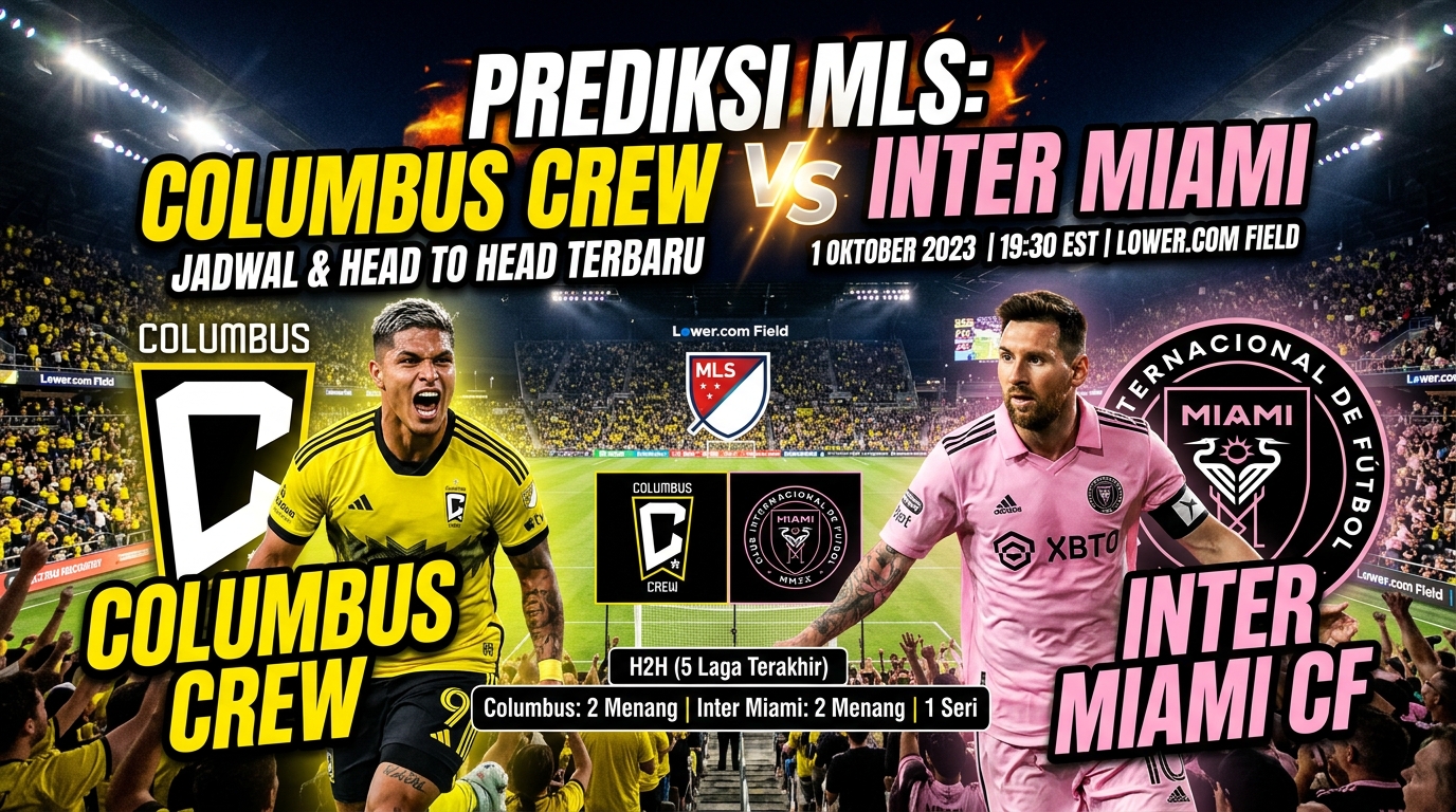 Prediksi Columbus Crew vs Inter Miami: Jadwal dan Head to Head Terbaru