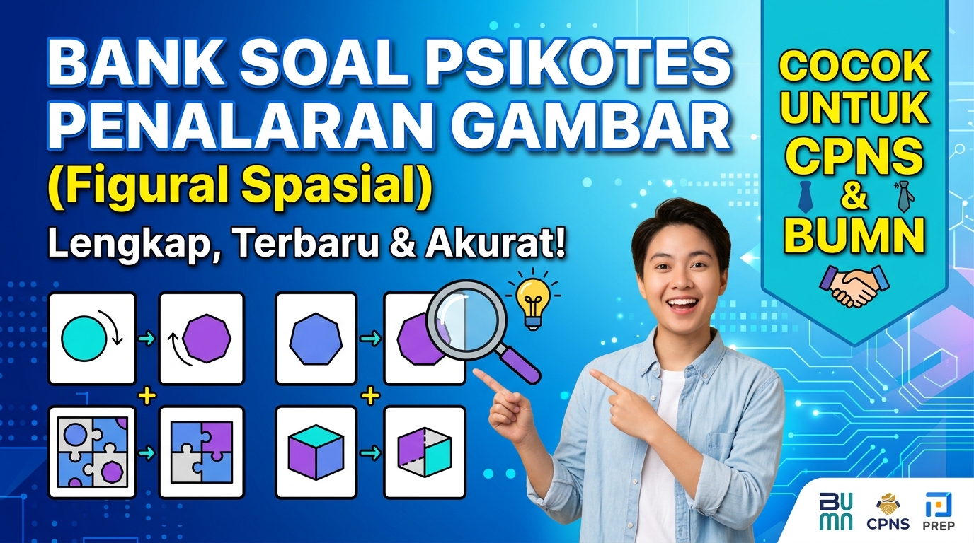 Bank Soal Psikotes Penalaran Gambar (Figural Spasial) Lengkap dengan Pembahasan