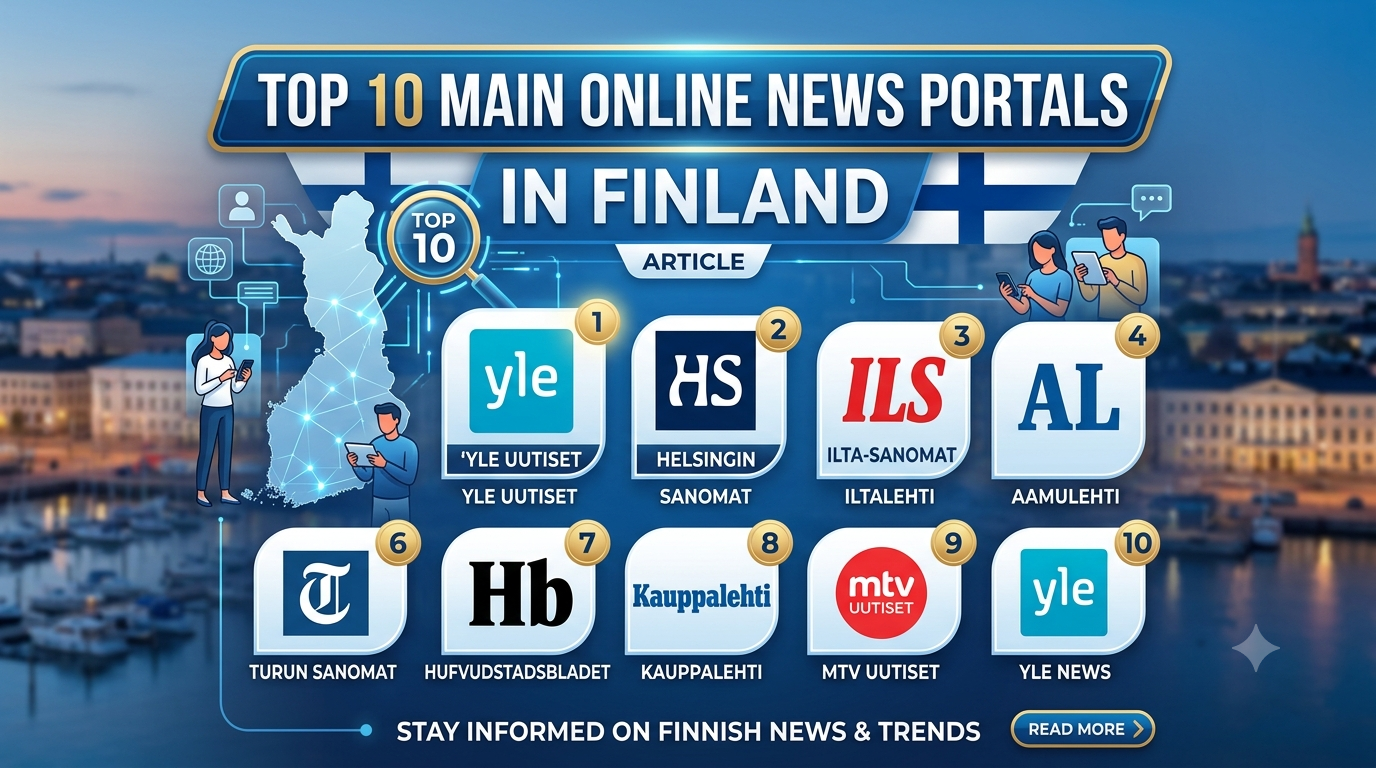 Top 10 Main Online News Portals in Finland
