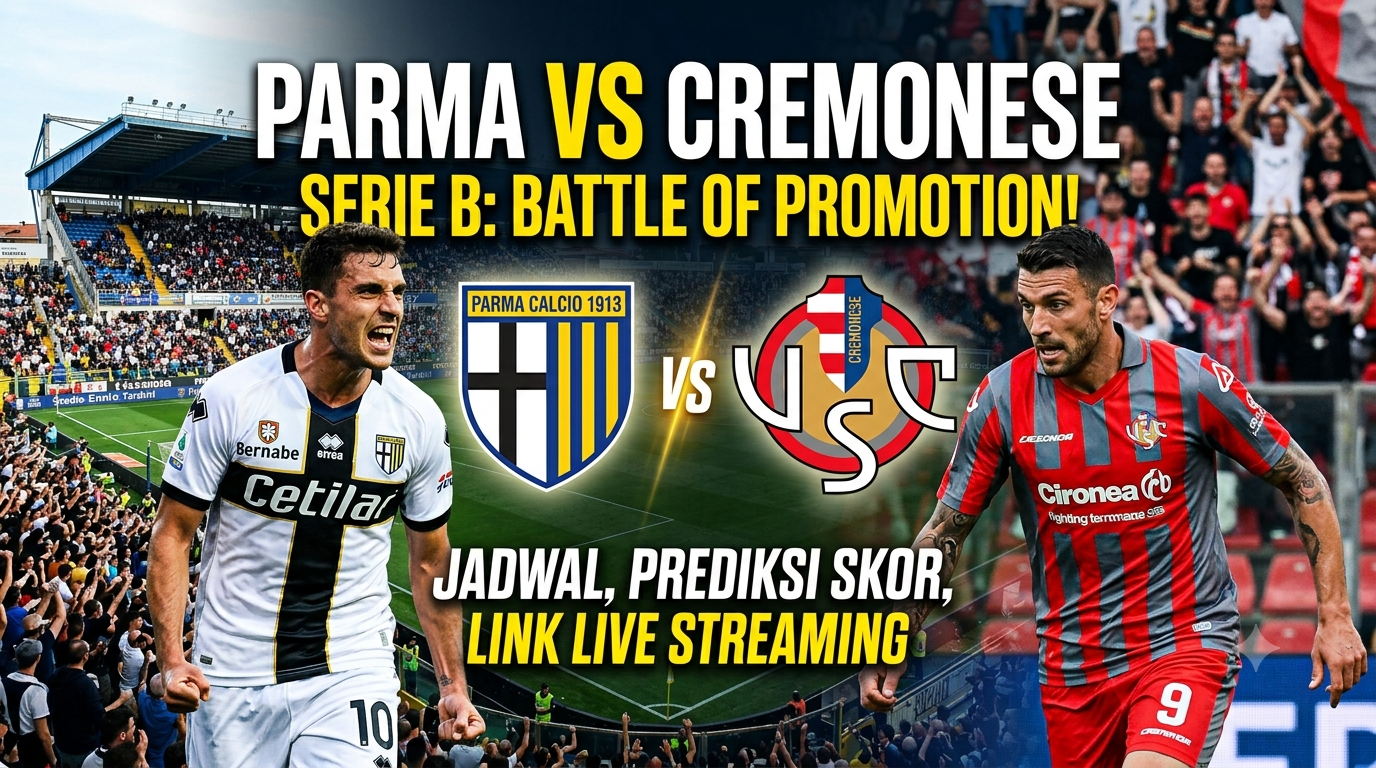 Parma vs Cremonese: Jadwal, Prediksi Skor, dan Link Live Streaming