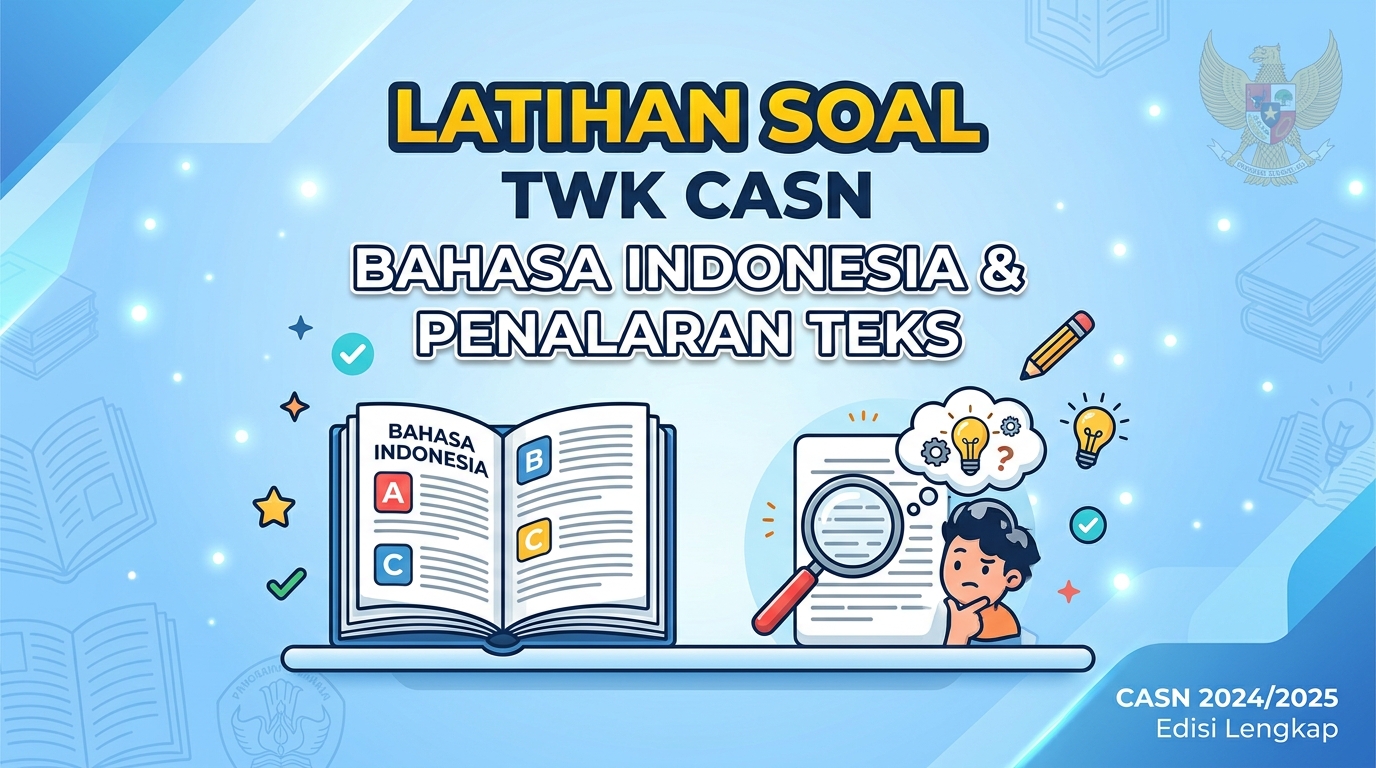 Latihan Soal TWK CASN Bahasa Indonesia dan Penalaran Teks