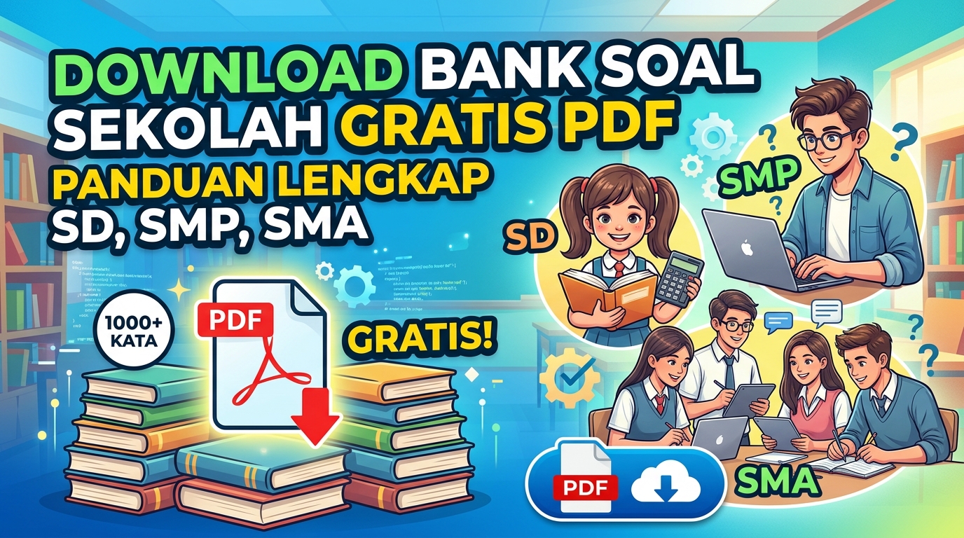 Download Bank Soal Sekolah Gratis PDF: Panduan Lengkap untuk SD, SMP, & SMA