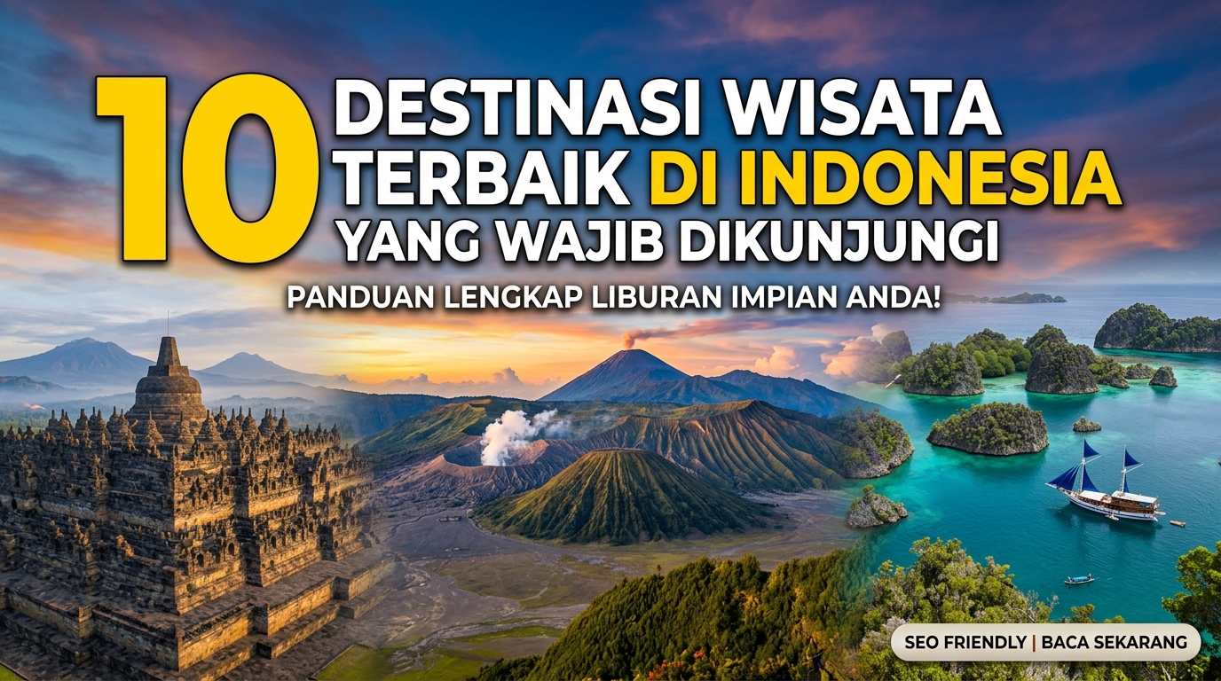 10 Destinasi Wisata Terbaik di Indonesia yang Wajib Dikunjungi