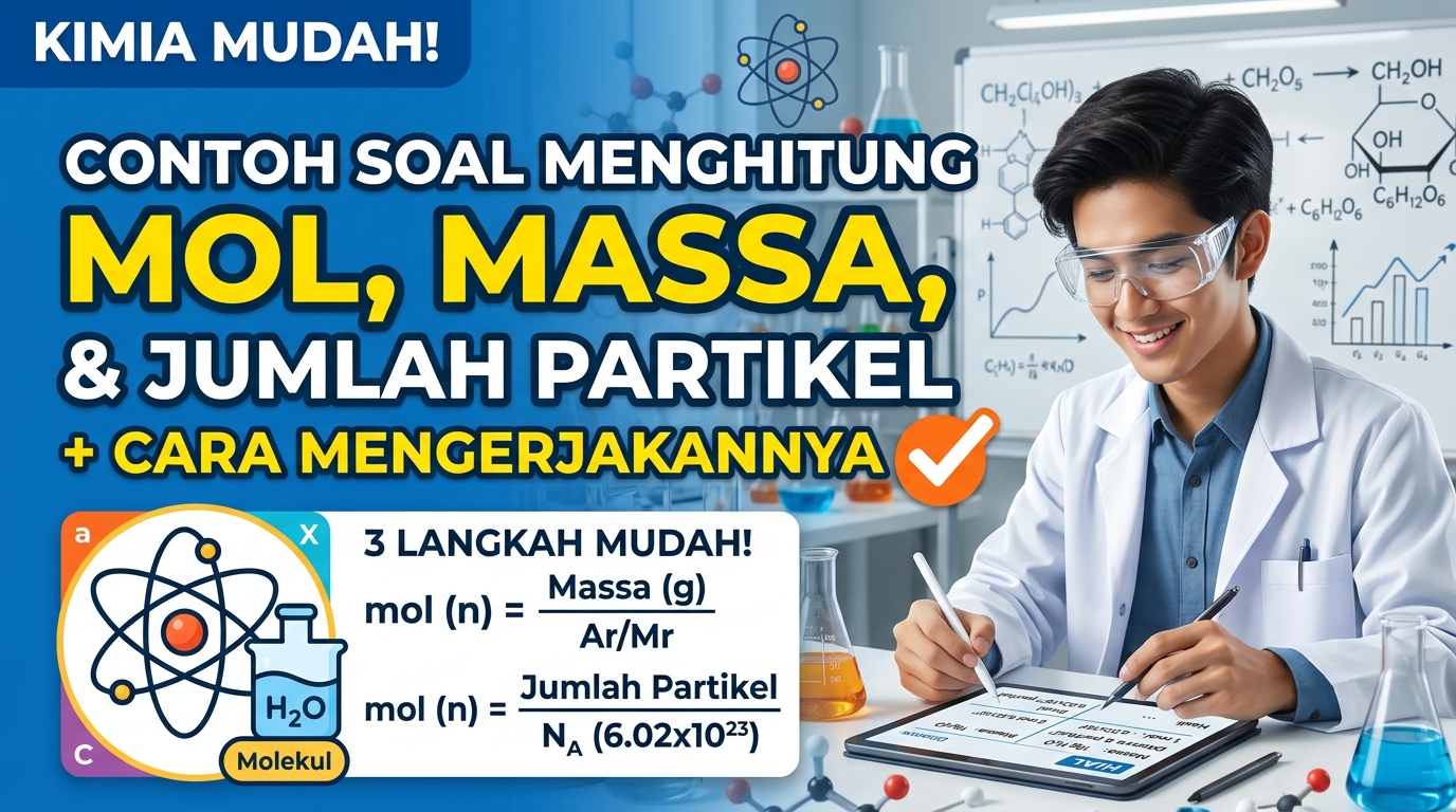 Contoh Soal Menghitung Mol, Massa, dan Jumlah Partikel beserta Cara Mengerjakannya