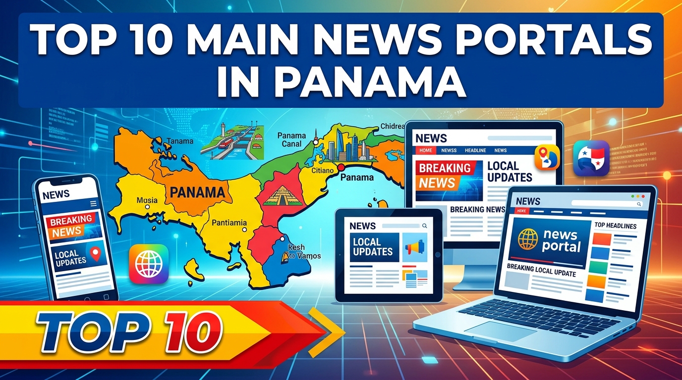 Top 10 Main News Portals in Panama