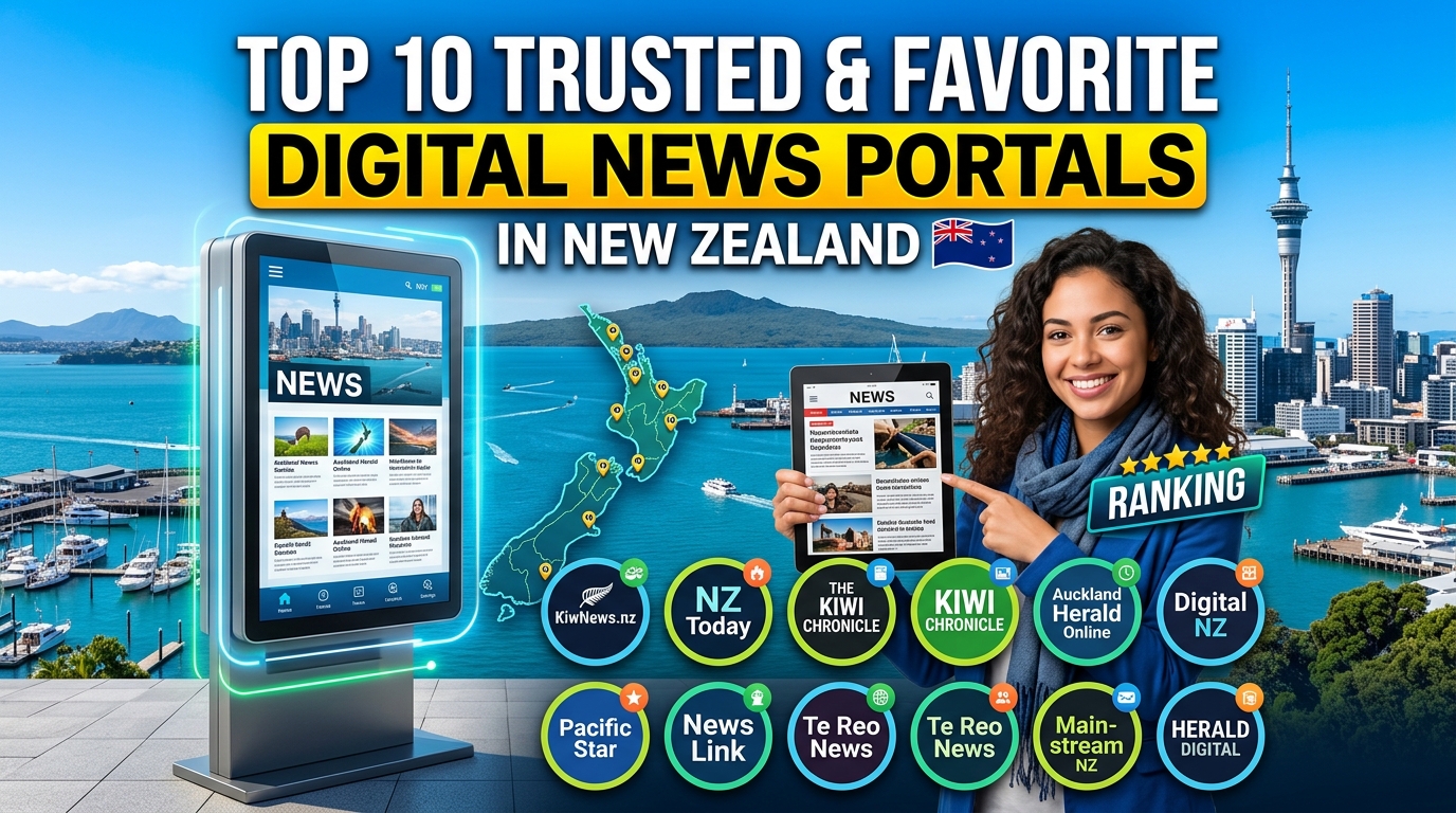 Top 10 Trusted and Favorite Digital News Portals in New Zealand