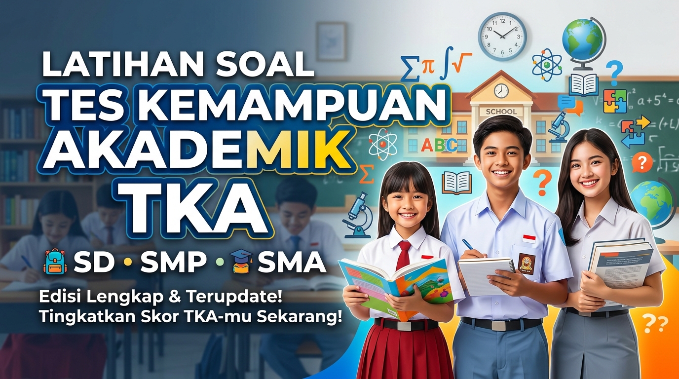 Latihan Soal Tes Kemampuan Akademik SD SMP SMA Lengkap dengan Pembahasan