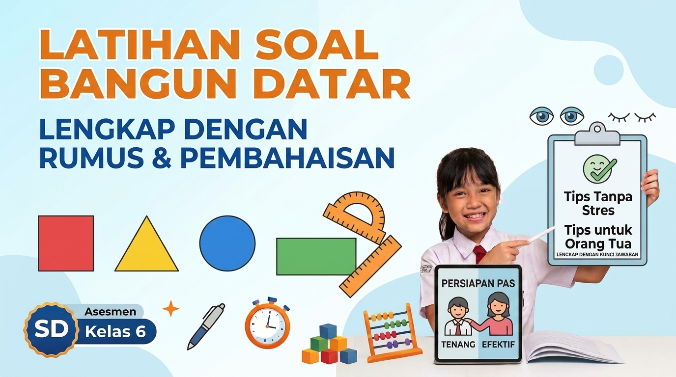 Latihan Soal Bangun Datar Matematika SD Beserta Rumus Lengkapnya