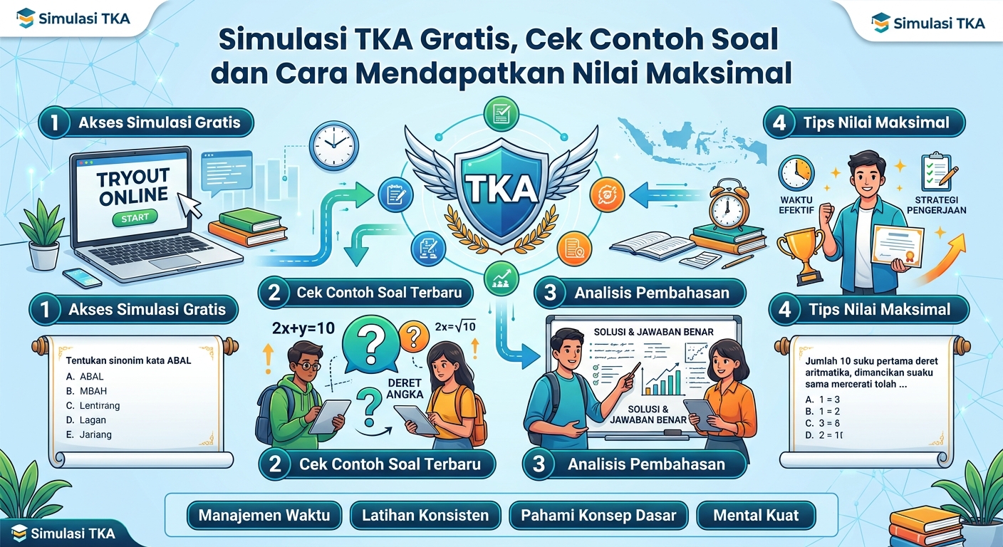 Simulasi TKA Gratis, Cek Contoh Soal dan Cara Mendapatkan Nilai Maksimal