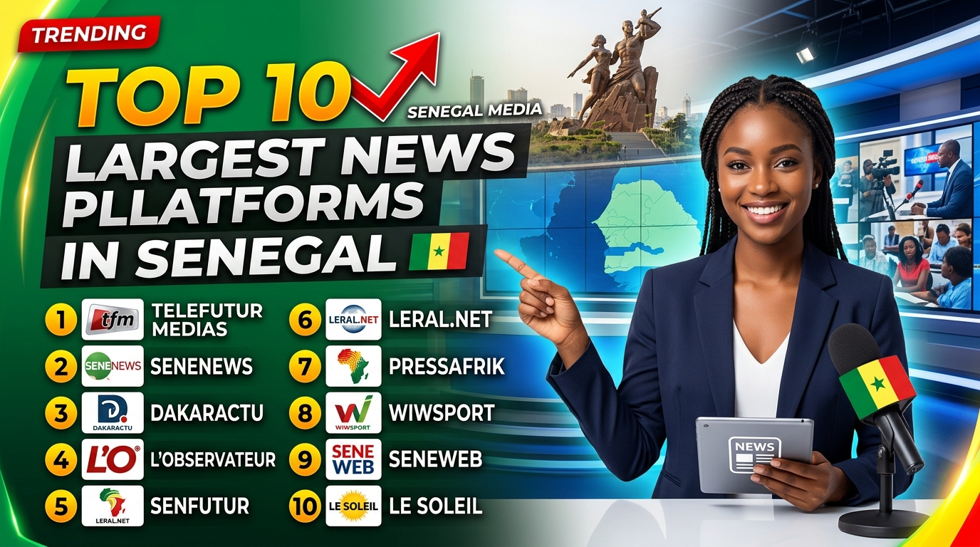Top 10 Largest News Platforms in Senegal