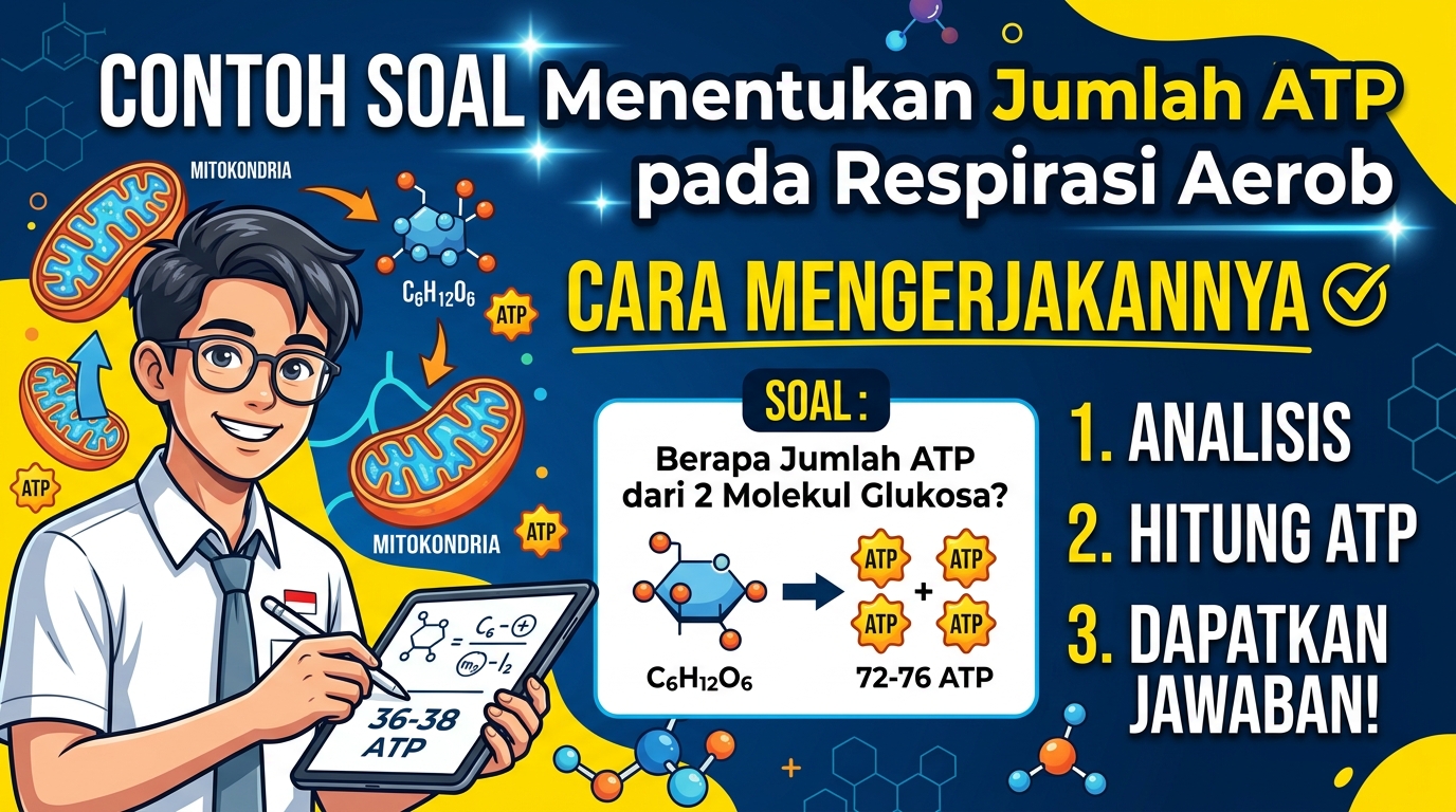 Contoh Soal Menentukan Jumlah ATP pada Respirasi Aerob dan Cara Mengerjakannya