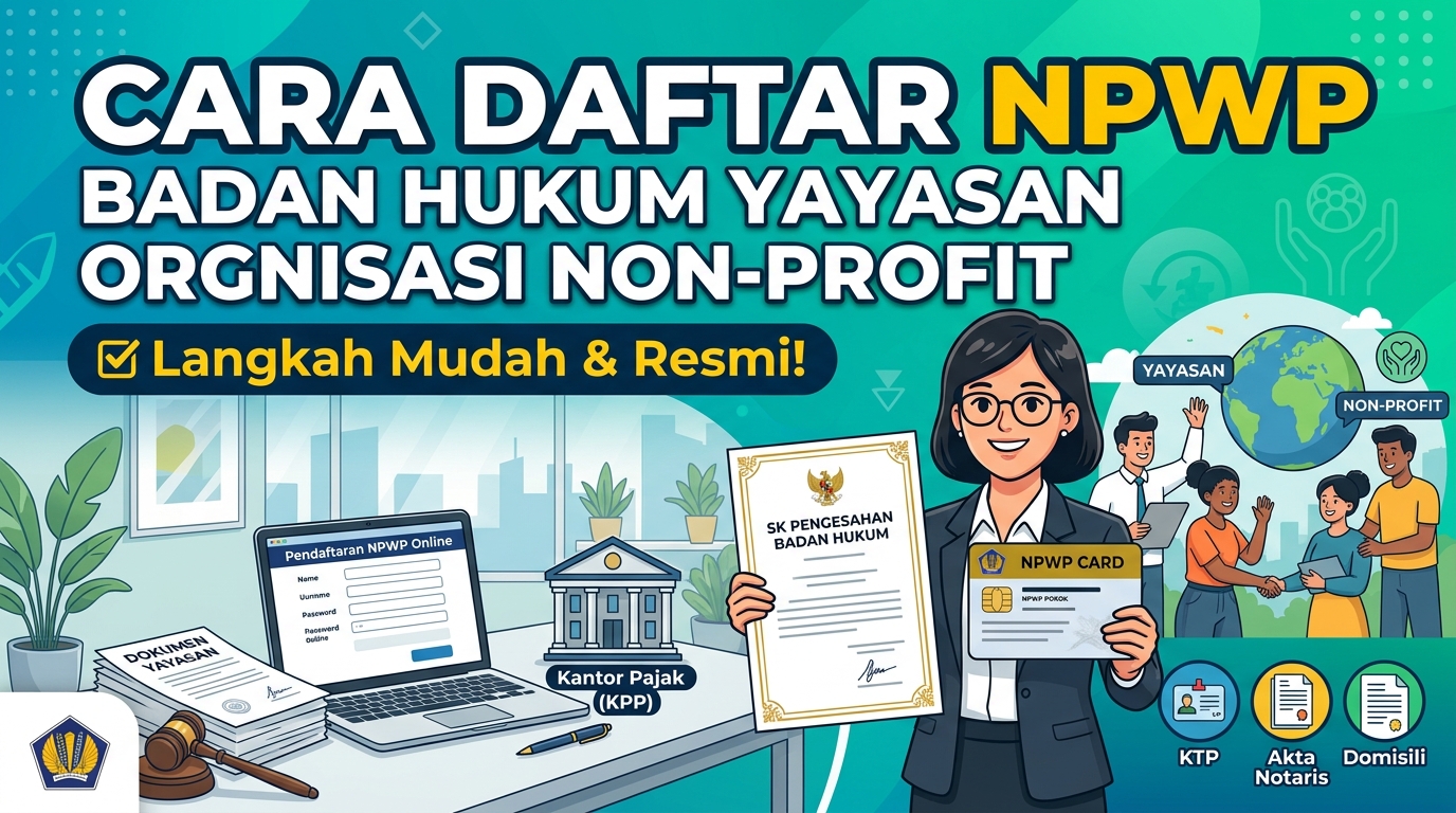 Cara Daftar NPWP Badan Hukum Yayasan / Organisasi Non-Profit