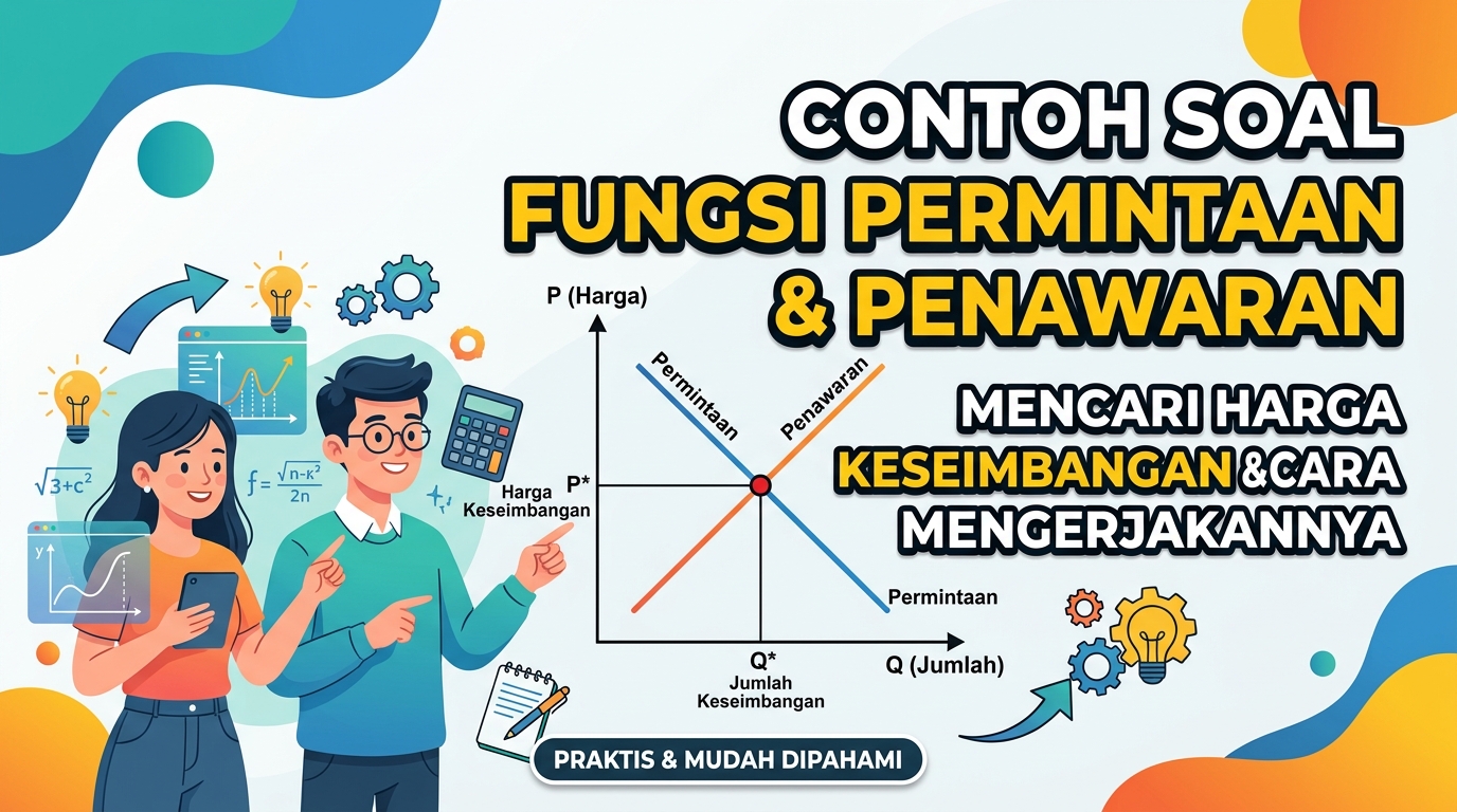 Contoh Soal Fungsi Permintaan dan Penawaran: Mencari Harga Keseimbangan dan Cara Mengerjakannyaq
