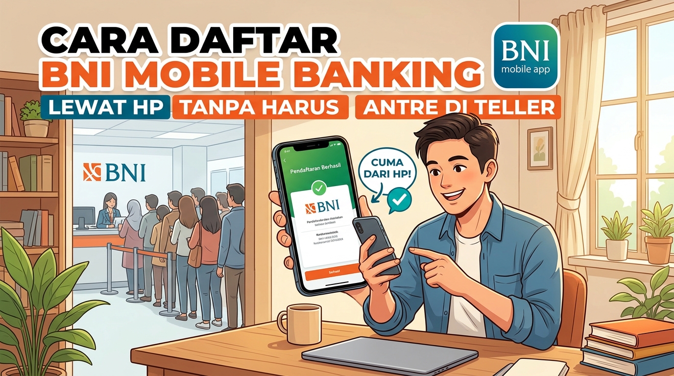Cara Daftar BNI Mobile Banking Lewat HP Tanpa Harus Antre di Teller