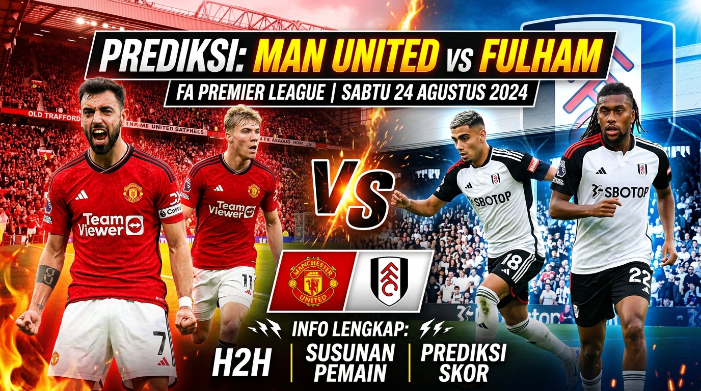 Prediksi Manchester United vs Fulham: H2H, Susunan Pemain, dan Skor